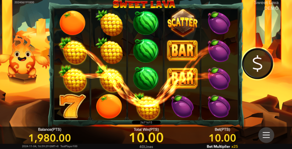 Sweet Lava game mechanics on Play88: simple and rewarding gameplay for a fun experience.